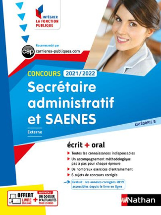 Concours Secrétaire administratif et SAENES Catégorie B. Edition 2021-2022