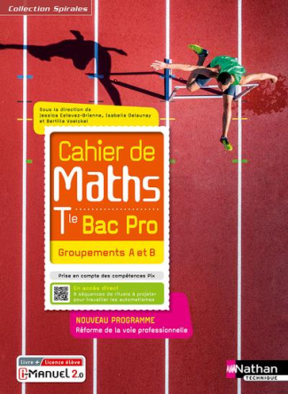 Mathématiques Tle Bac Pro Groupements A et B Cahier de Maths Spirales. Edition 2021