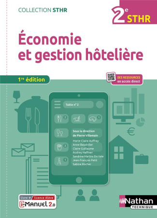Economie et gestion hôtelière 2e STHR. Edition 2022