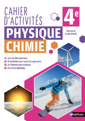Physique chimie 4e. Cahier d'activités, Edition 2018
