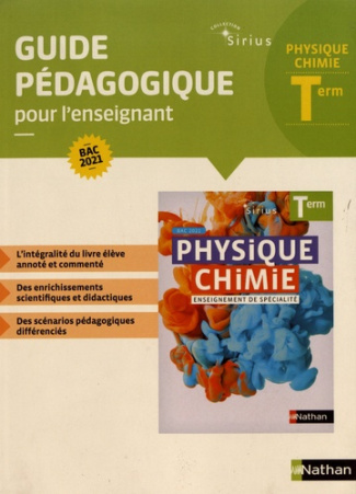 Physique-Chimie Tle. Guide pédagogique pour l'enseignant, Edition 2020