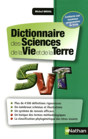 Dictionnaire des Sciences de la Vie et de la Terre. Edition 2013