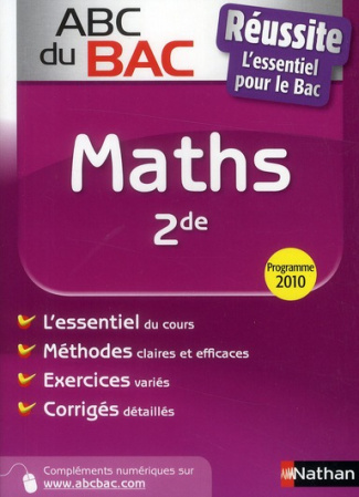 Mathématiques 2de. Programme 2010