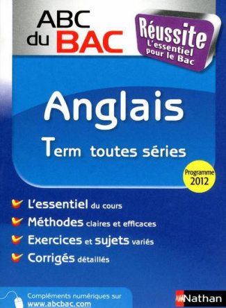 Anglais Tle toutes séries. Programme 2012