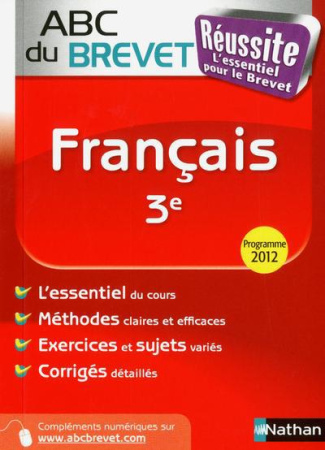 Français 3e. Programme 2012