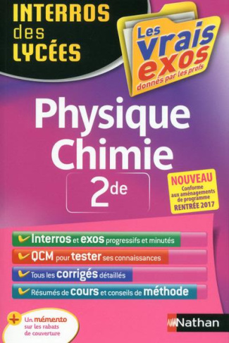Physique Chimie 2de. Edition 2017