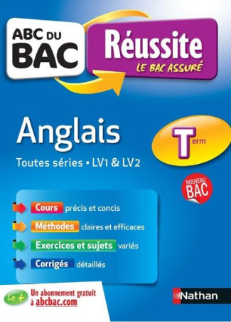 Anglais Tle toutes séries