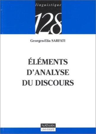 ELEMENTS D'ANALYSE DU DISCOURS