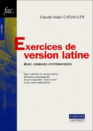 EXERCICES DE VERSION LATINE
