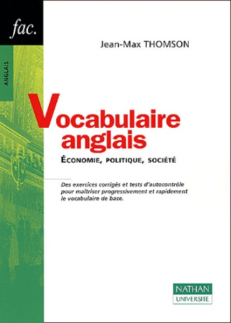 VOCABULAIRE ANGLAIS
