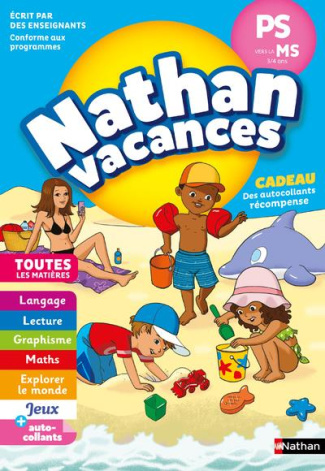 Nathan Vacances De la PS vers la MS. Edition 2018