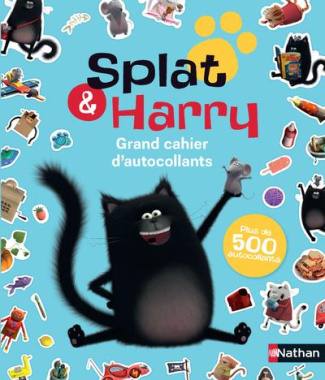 Grand cahier d'autocollants Splat & Harry