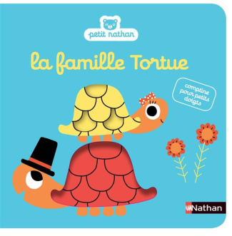 La famille tortue. Comptine pour petits doigts