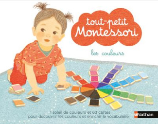 Les couleurs. Contient : 63 cartes, 1 soleil de couleurs, 1 livret parent
