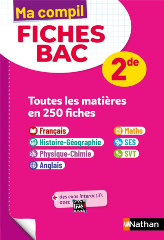 Ma Compil Fiches Bac 2de. Edition 2023