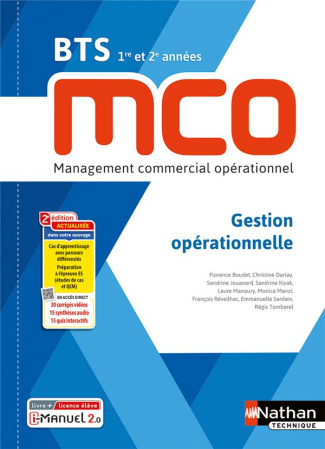 Gestion opérationnelle BTS MCO 1re et 2e années. 2e édition