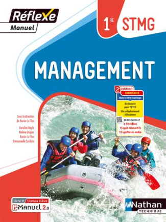 Management 1re STMG Réflexe. Livre   licence élève, Edition 2023
