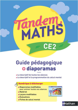 Maths CE2 Tandem. Guide pédagogique   diaporamas, Edition 2023