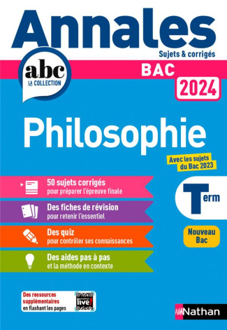 Philosophie Tle. Sujets & corrigés, Edition 2024