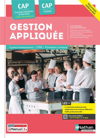 Gestion appliquée CAP cuisine CAP commercialisation et services en hôtel-café-restaurant. Edition 20