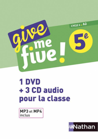 GIVE ME FIVE 5EME - COFFRET CD   DVD CLASSE 2017