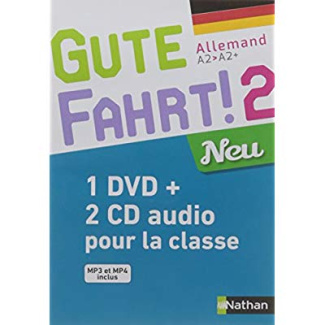 Allemand A2>A2  Gute Fahrt! 2 Neu. Edition 2017. 1 DVD   2 CD AUDIO