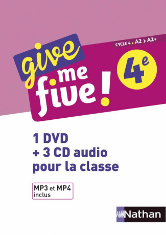 GIVE ME FIVE 4EME - COFFRET CD   DVD 2017