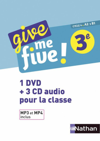 Give me five! 3e A2>B1. 1 DVD   3 CD AUDIO