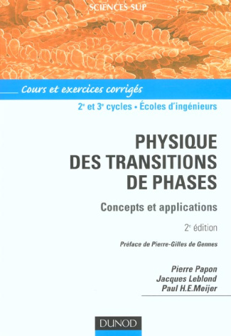 Physique des transitions de phases. Concepts et applications, 2e édition