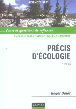 Précis d'écologie. 8e édition