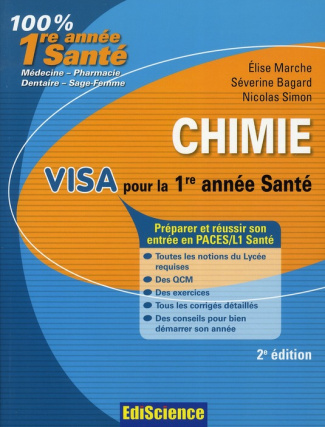 Chimie visa pour la 1re année santé