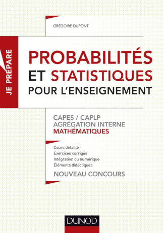 Probabilités et statistiques pour l'enseignement. CAPES/CAPLP Agrégation interne mathématiques