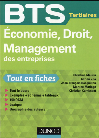 Economie, droit, management des entreprises, BTS tertiaires