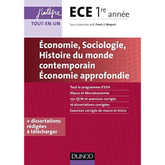 Economie, sociologie, histoire du monde contemporain, économie approfondie ECE 1re année