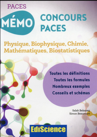 Mémo concours PACES