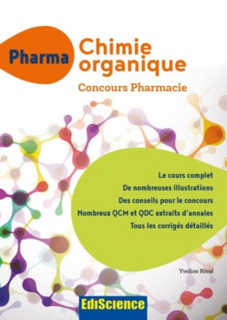 Pharma UE1 Chimie organique. Concours pharmacie
