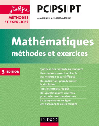 Mathématiques PC-PSI-PT. Méthodes et exercices, 3e édition