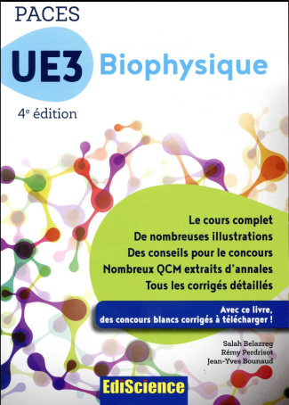 UE3 Biophysique. 4e édition