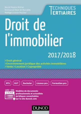 DROIT DE L'IMMOBILIER 2017/2018