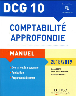 DCG 10 Comptabilité approfondie