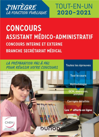Concours Assistant médico-administratif. Concours externe et interne - Branche Secrétariat médical,