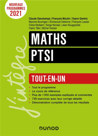 Maths PTSI. Tout-en-un