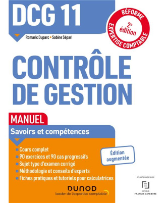 Contrôle de gestion DCG 11. 2e édition