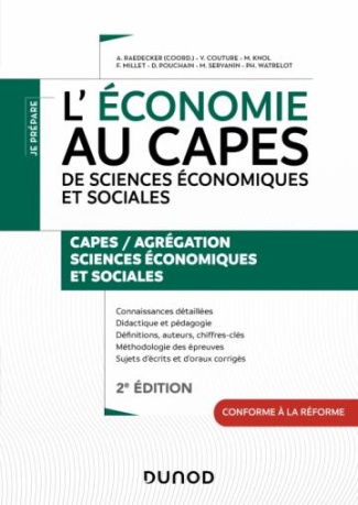 L'économie au CAPES de SES. Capes de Sciences économiques et sociales, 2e édition