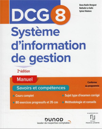 DCG 8 Systèmes d'information de gestion. 2e édition