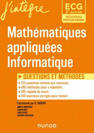 Mathématiques appliquées, informatique ECG 2e année. Questions et méthodes