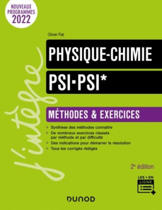Physique-Chimie PSI/PSI*. Méthodes et exercices, 2e édition