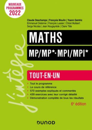 Maths MP-MP* MPI-MPI*. Tout-en-un, 6e édition