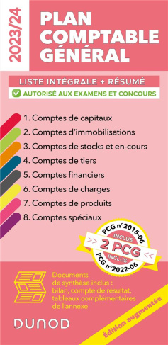 Plan comptable général. Edition 2023-2024