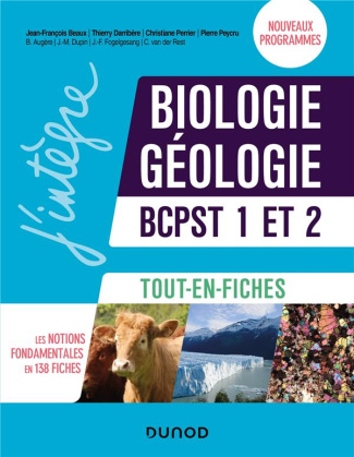 Biologie et géologie BCPST 1 et 2. Tout-en-fiches. Nouveaux programmes, Edition 2023